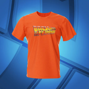 Back to the flippers Orange Pinball T-Shirt | Pinball Invasion