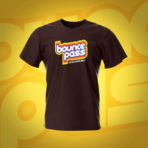 Bounce Pass Dark Chocolate Pinball T-Shirt | Pinball Invasion