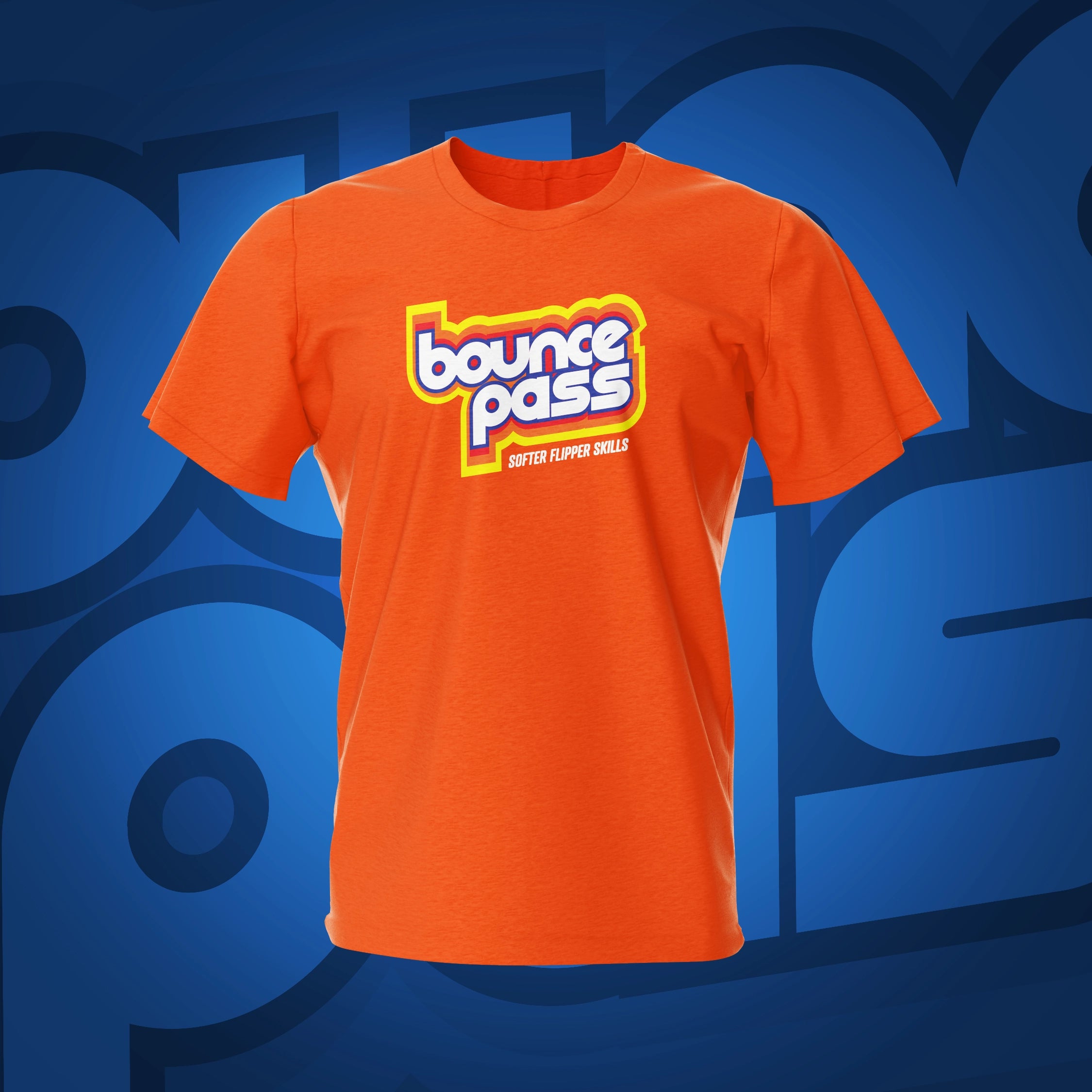 Bounce Pass Orange Pinball T-Shirt | Pinball Invasion