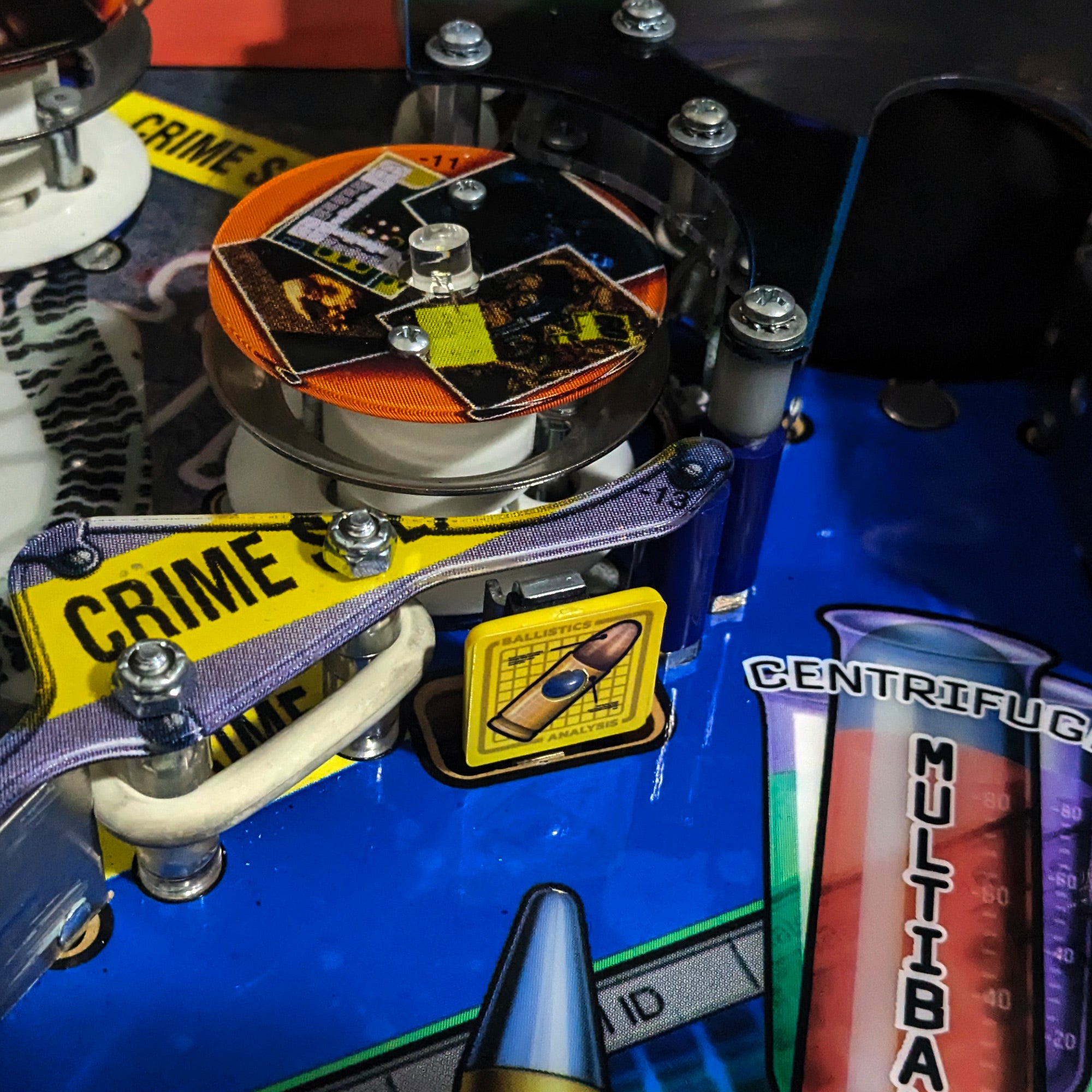 CSI Target Square Ballistics Pinball Decals | Pinball Invasion