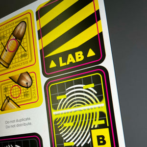 CSI Target Pinball Decals Set 2 | Pinball Invasion