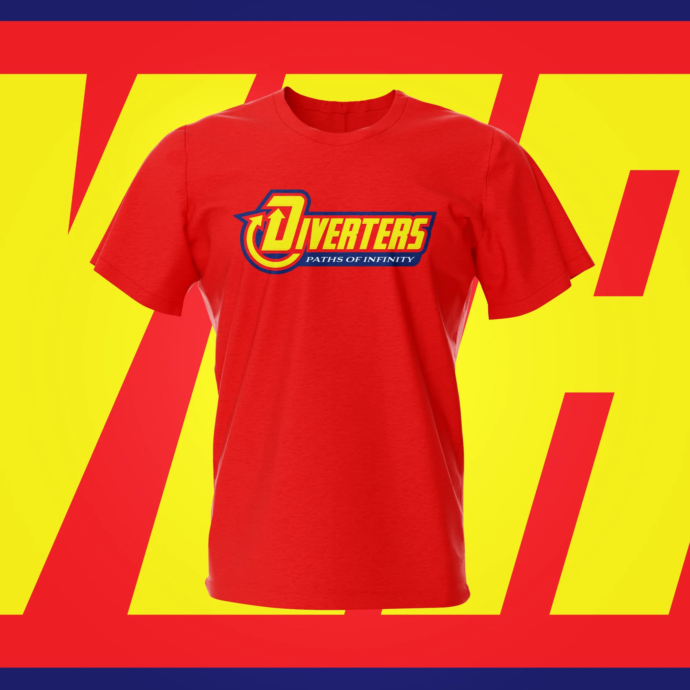 Diverters Paths of Infinity Red Pinball T-Shirt | Pinball Invasion