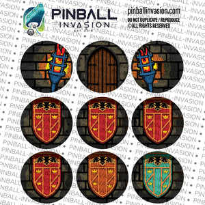 Dracula - Slate Brick Target Decals | Pinball Invasion
