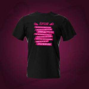 Flip Club Black Back Pinball T-Shirt | Pinball Invasion