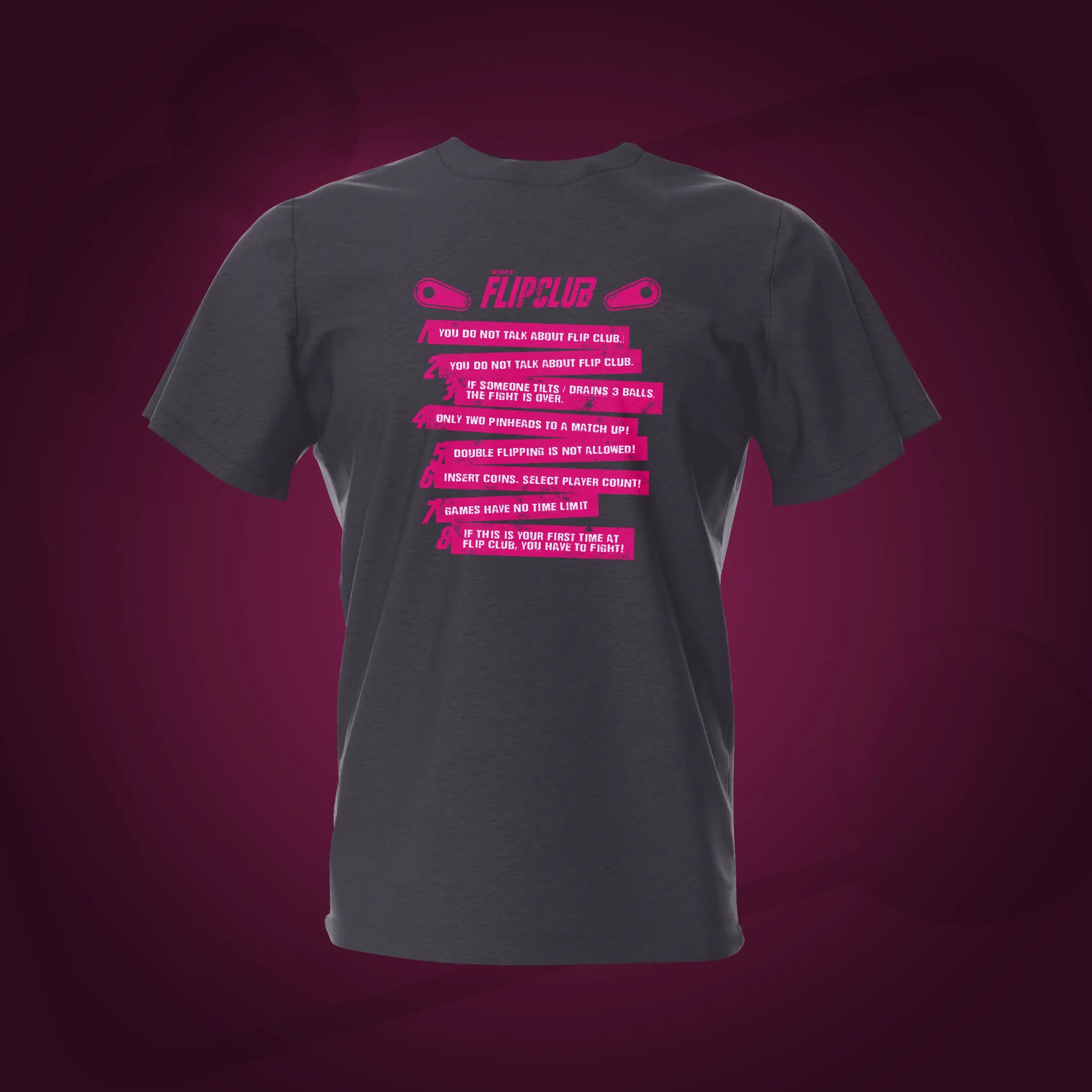 Flip Club Tweed Back Pinball T-Shirt | Pinball Invasion