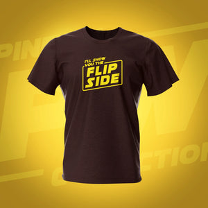 Flip Side Dark Chocolate Pinball T-Shirt | Pinball Invasion