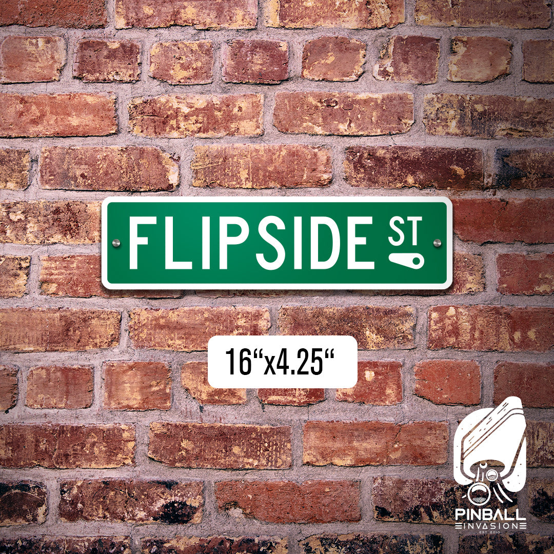 Flip Side Street Sign | Pinball Invasion