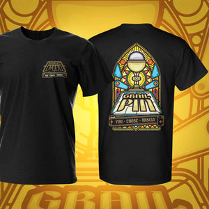Grail Pin Pinball T-Shirt Black | Pinball Invasion