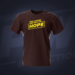 Hope Dark Chocolate Pinball T-Shirt | Pinball Invasion
