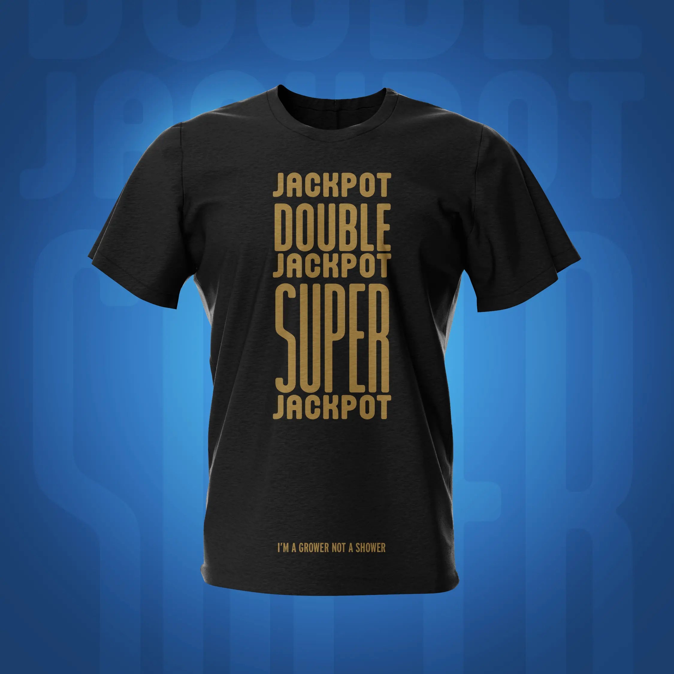 Jackpot Grower Black Pinball T-Shirt | Pinball Invasion