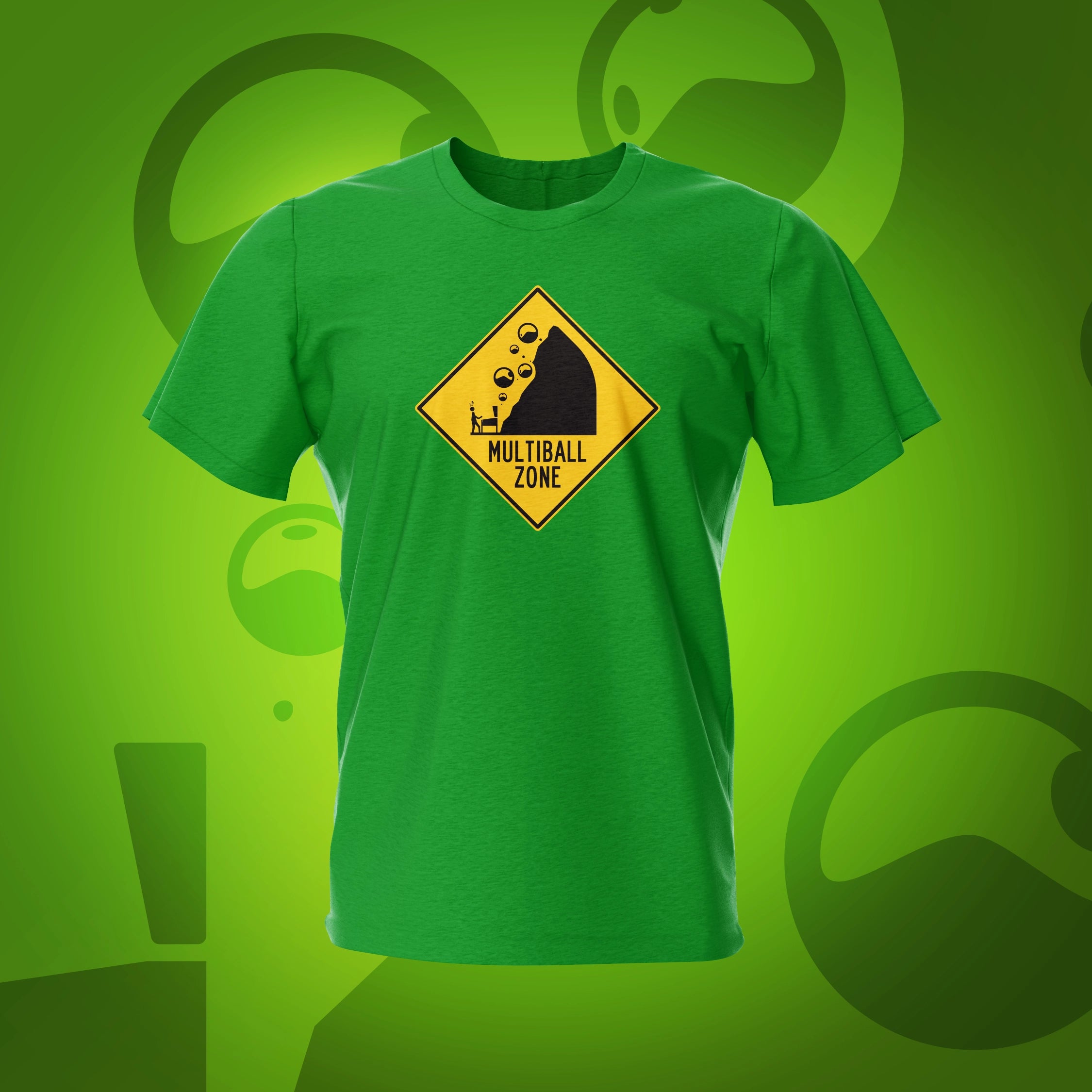 Multiball Zone Irish Green Pinball T-Shirt | Pinball Invasion