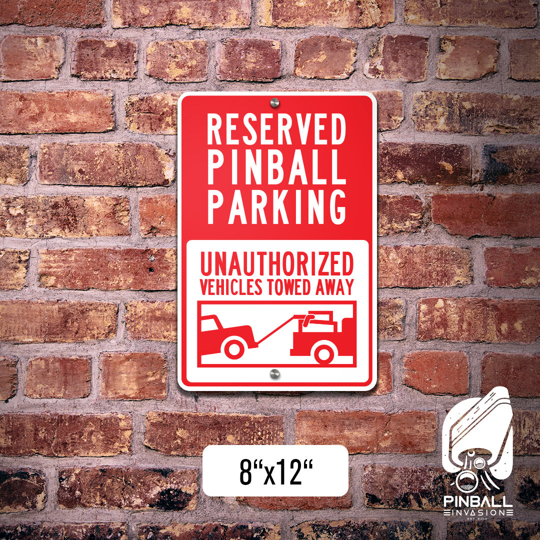 Pinball Parking Street Sign | Pinball Invasion