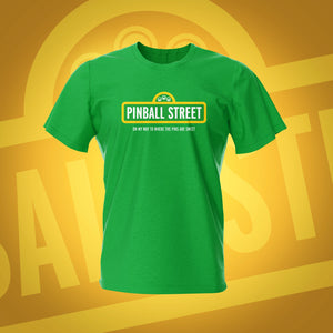 Pinball Street Irish Green Pinball T-Shirt | Pinball Invasion