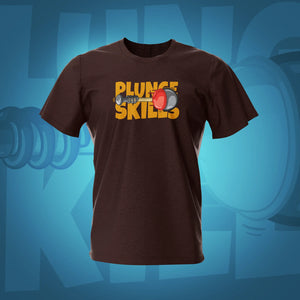 Plungers Skills Dark Chocolate Pinball T-Shirt  | Pinball Invasion