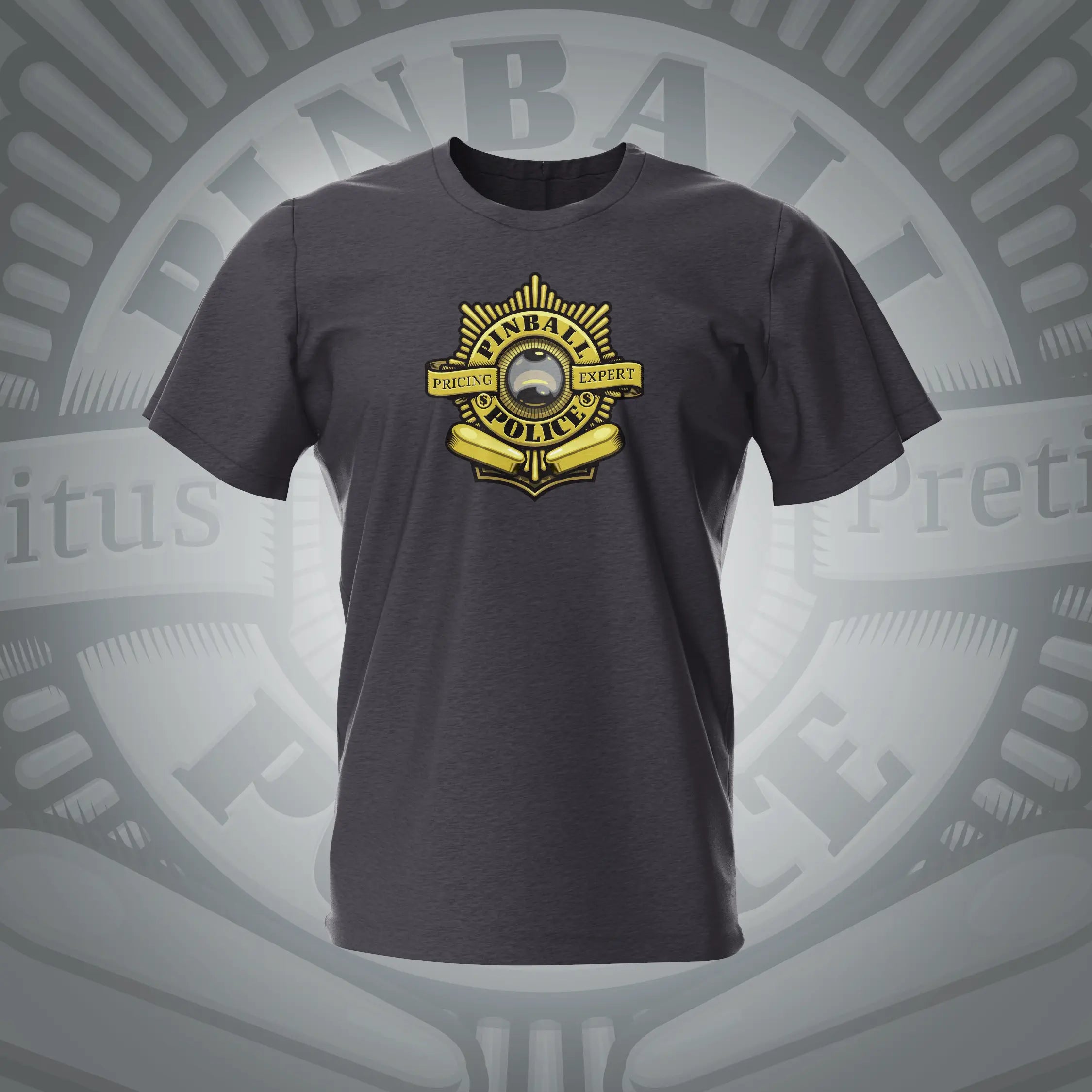 Price police tweed english Pinball T-Shirt | Pinball Invasion