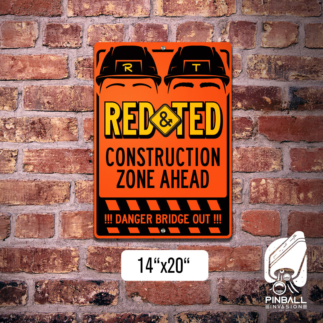 Red & Ted Road Show Pinball Sign | Pinball Invasion