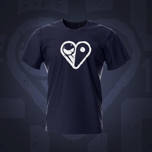 Rizz Flip Navy Pinball T-Shirt Crest | Pinball Invasion