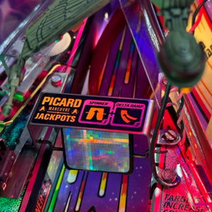 Star Trek Next Generation Pinball Target Decal Set Picard Maneuvre | Pinball Invasion