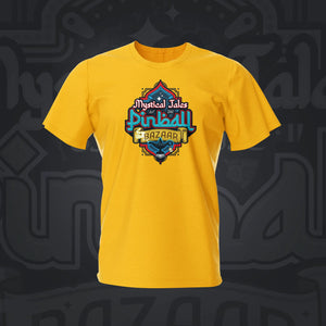 Tales of the Pinball Bazaar Gold Pinball T-Shirt | Pinball Invasion