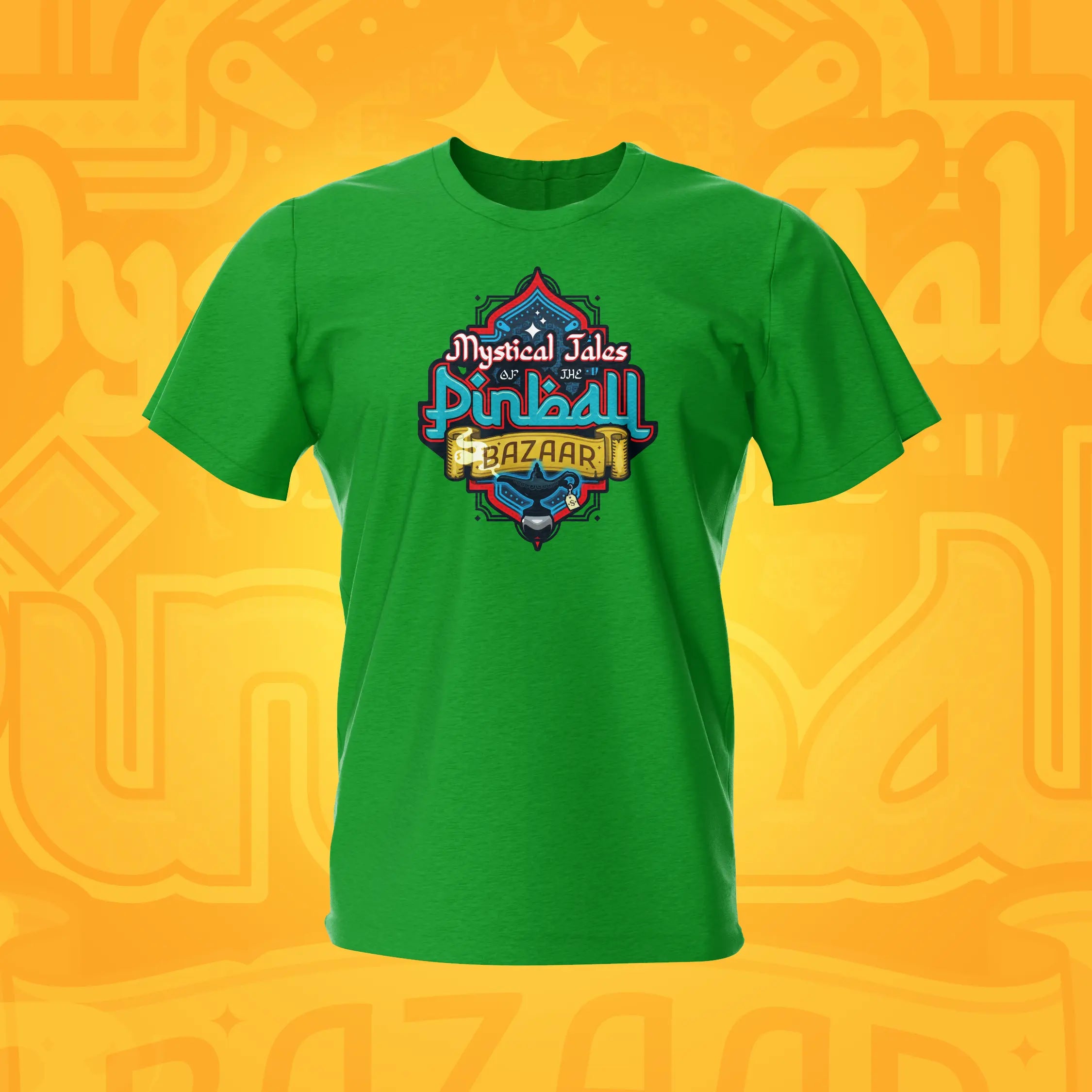Tales of the Pinball Bazaar Irish Green Pinball T-Shirt | Pinball Invasion