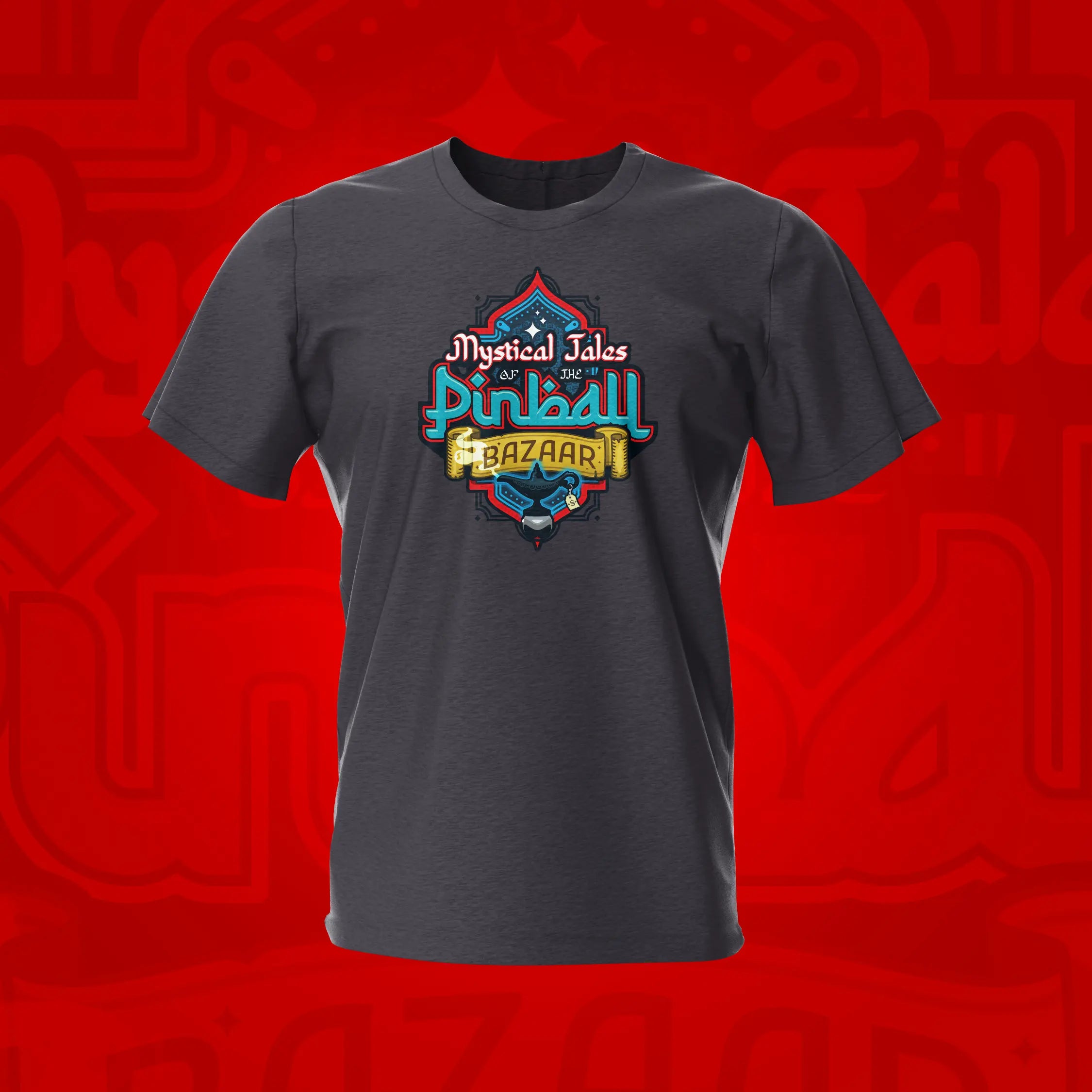 Tales of the Pinball Bazaar Tweed Pinball T-Shirt | Pinball Invasion