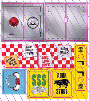 The Sopranos Pinball Target Decals Set | Pinball Invasion