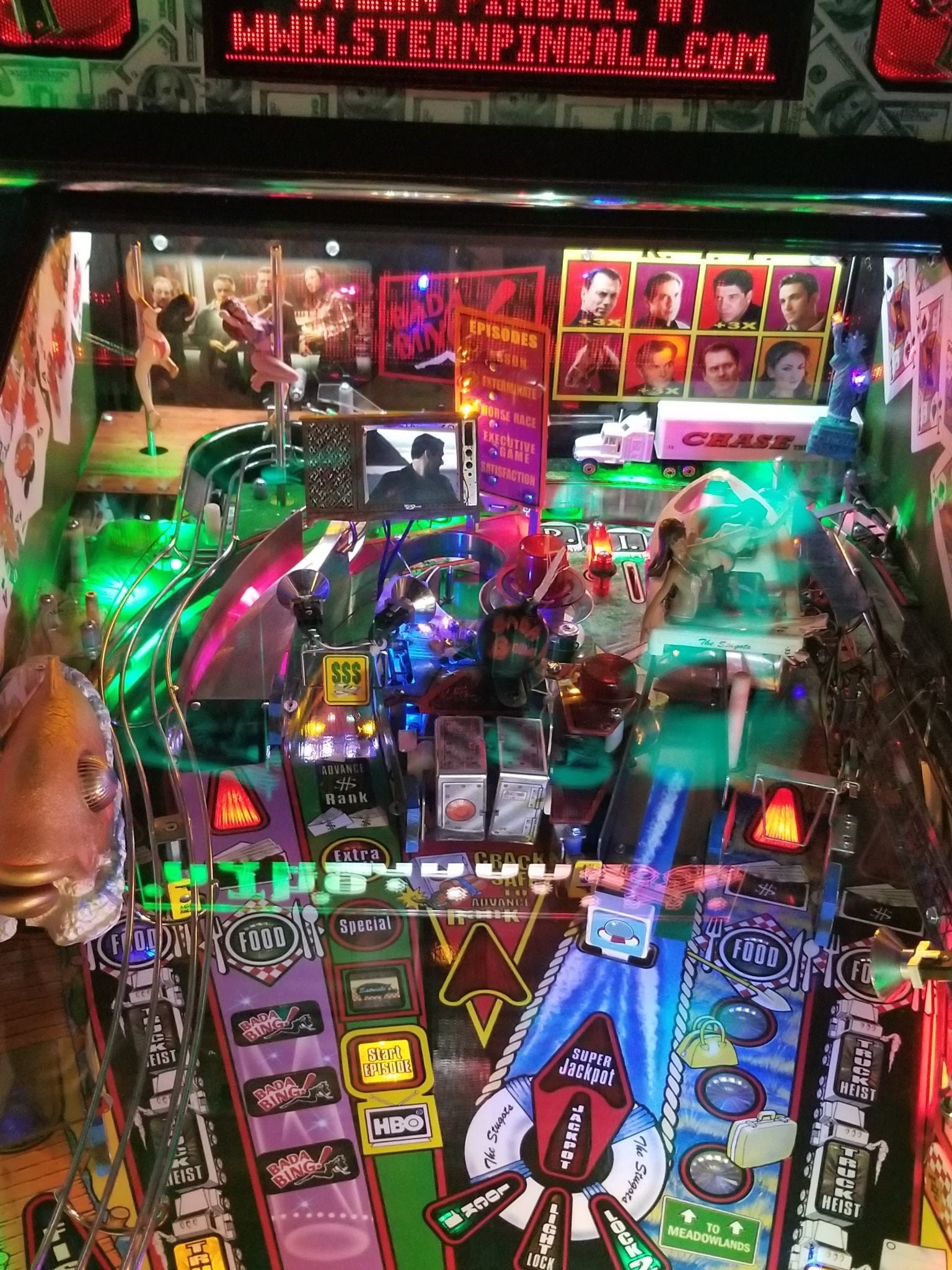 The Sopranos Pinball Target Decals Set drop target | Pinball Invasion