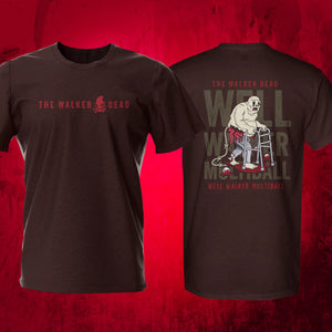 The Walker Dead Dark Chocolate Pinball T-Shirt | Pinball Invasion