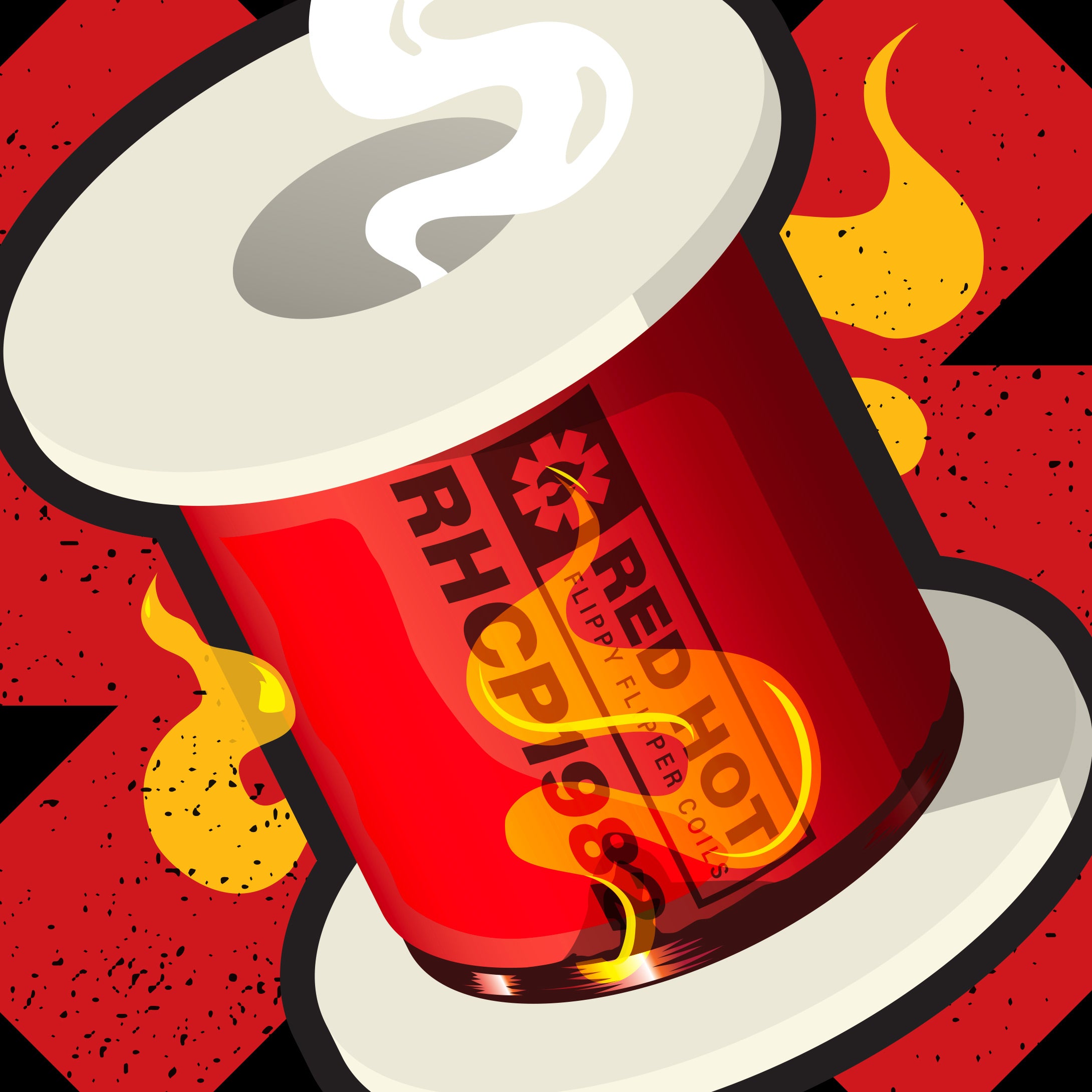 Red Hot Flippy Flipper Coils Pinball T-Shirt