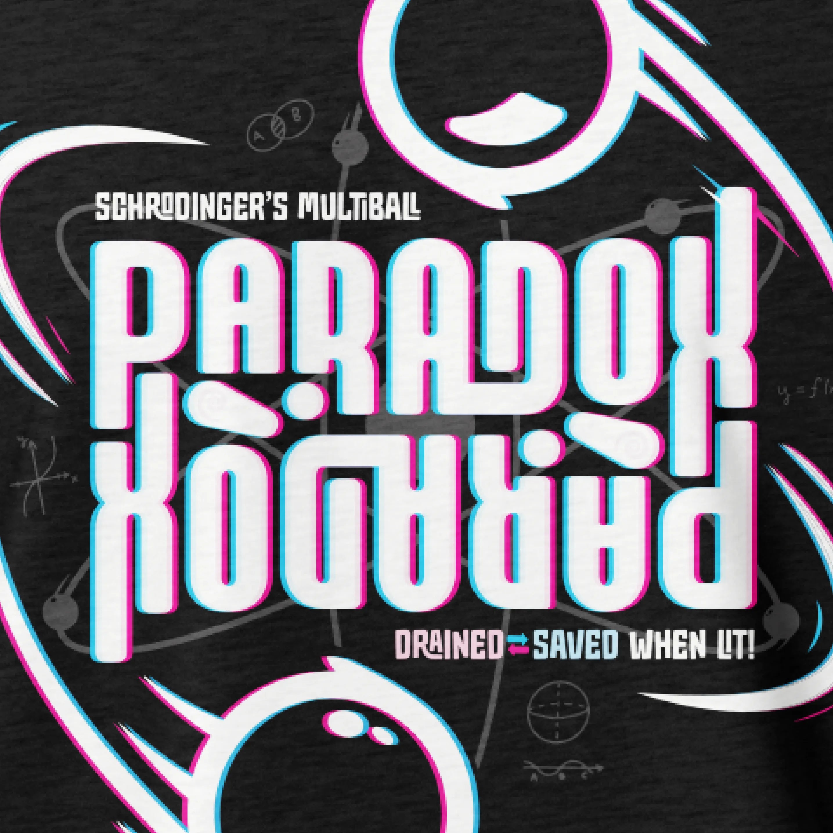 Schrödinger Multiball Pinball Paradox T-Shirt
