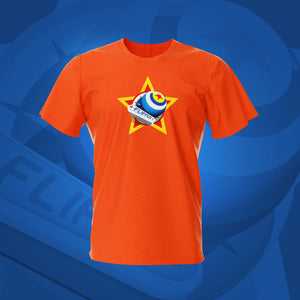The Flipper Orange Pinball T-Shirt | Pinball Invasion
