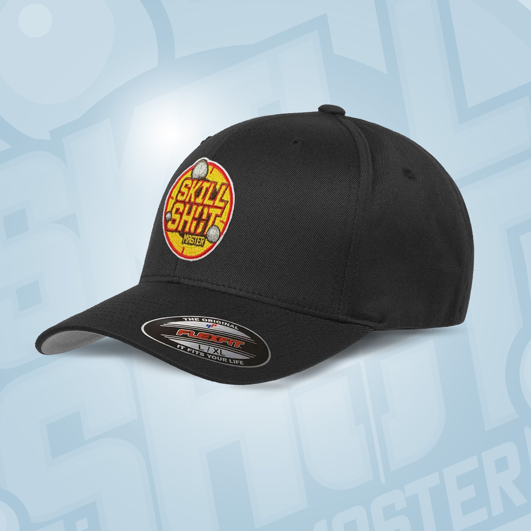 Black Skill Shot Master Fitted Pinball Hat | Pinball Invasion