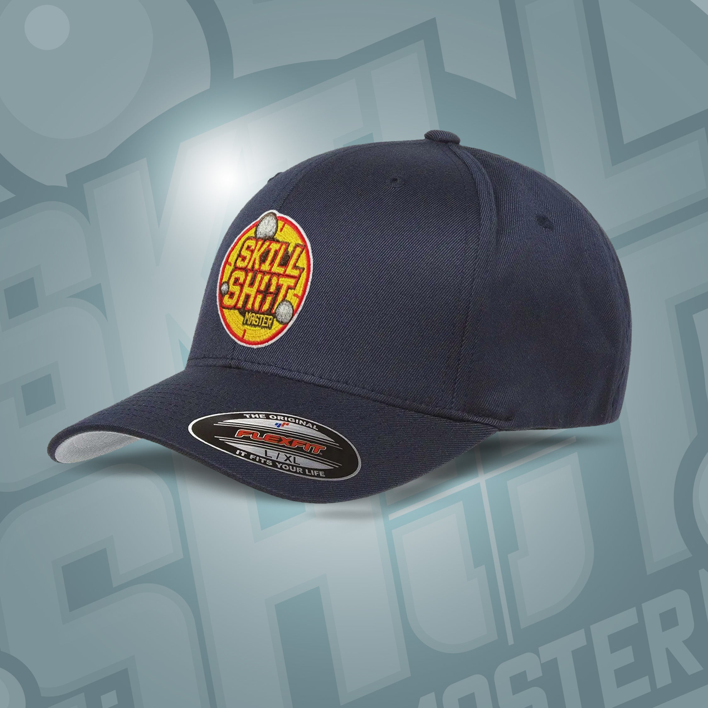 Dark Navy Skill Shot Master Fitted Pinball Hat | Pinball Invasion