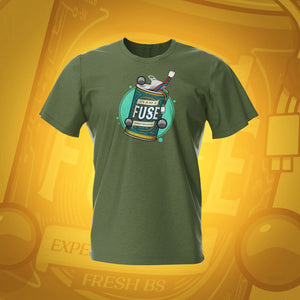 its Just a Fuse Military Green Pinball T-Shirt | Pinball Invasion