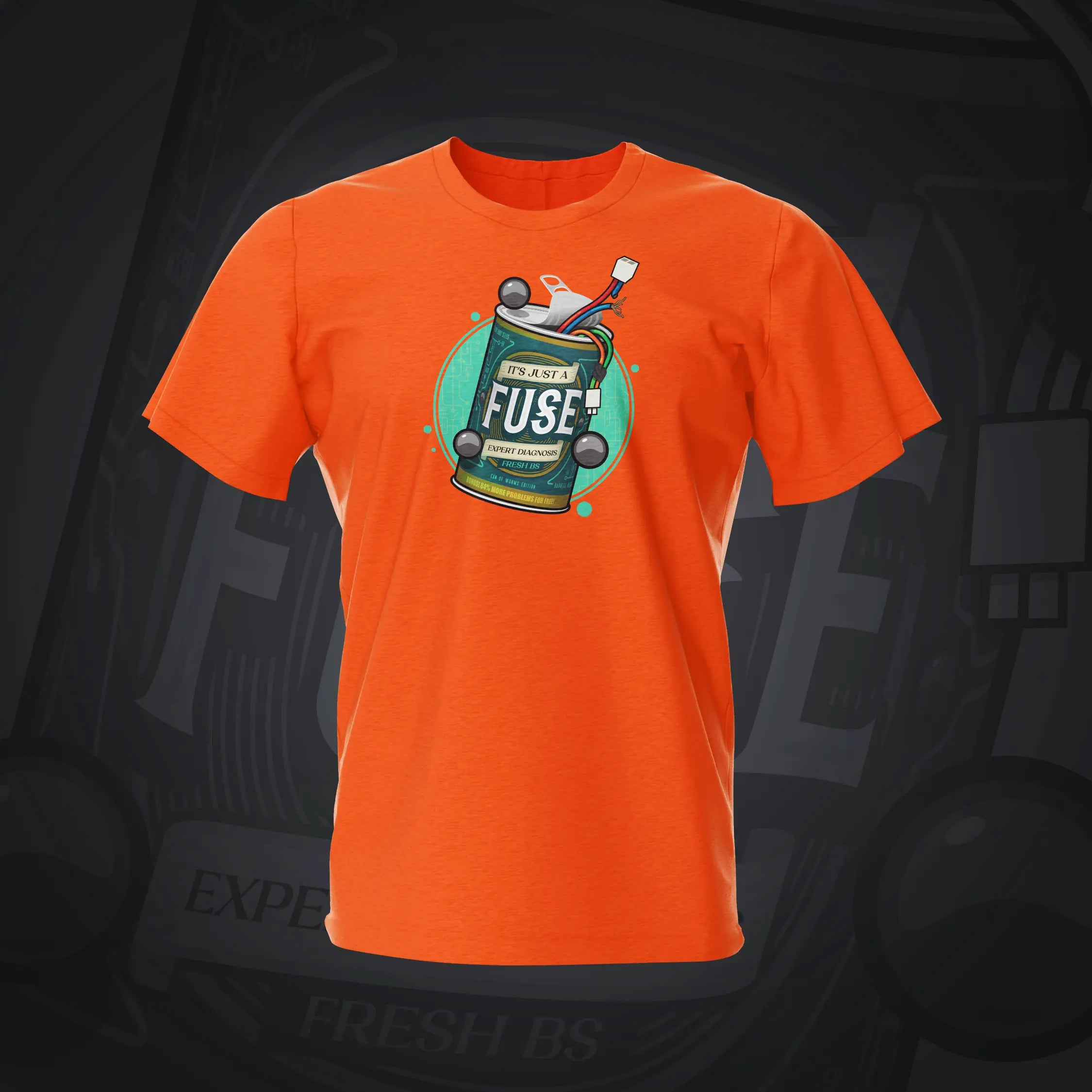 its Just a Fuse Orange Pinball T-Shirt | Pinball Invasion