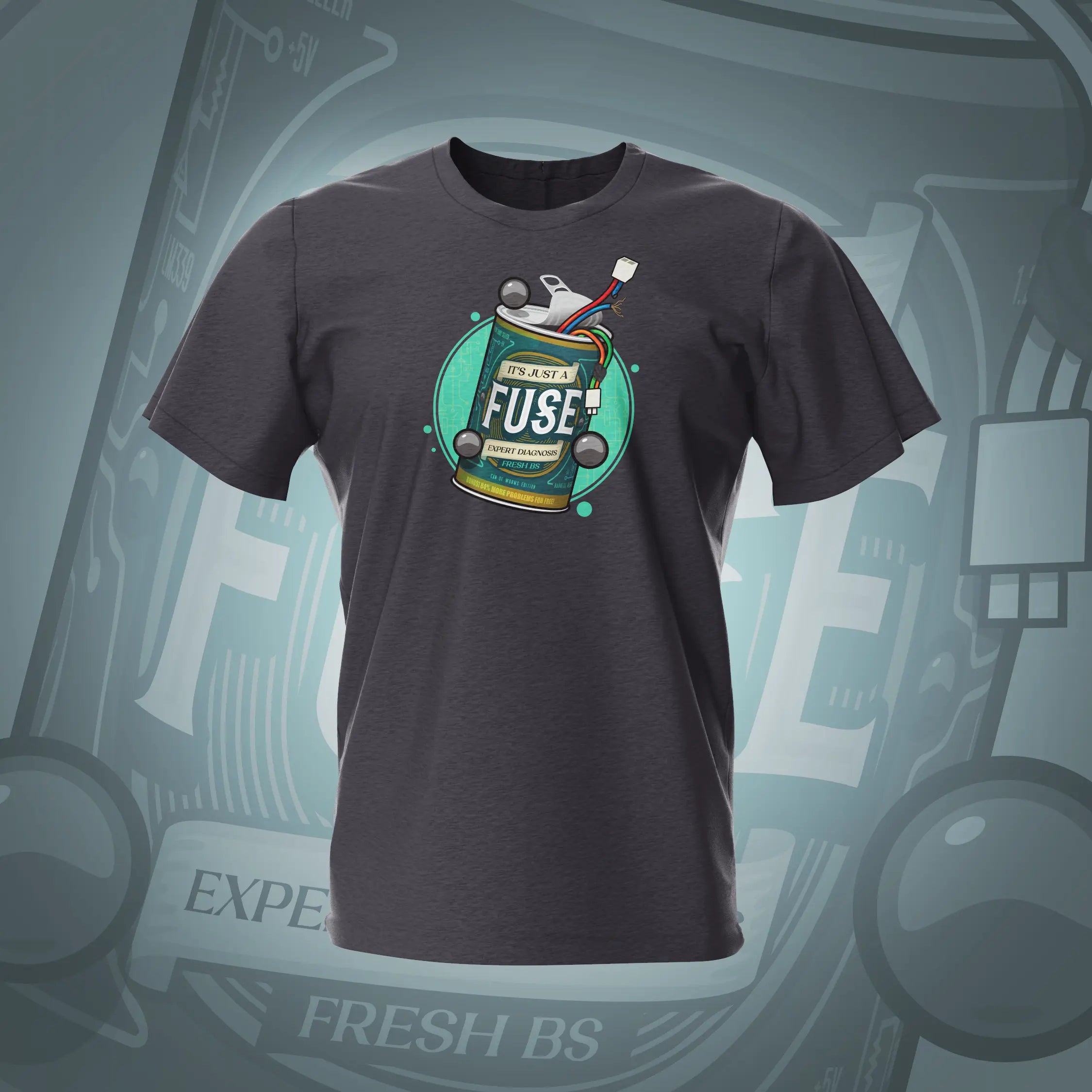 its Just a Fuse Tweed Pinball T-Shirt | Pinball Invasion