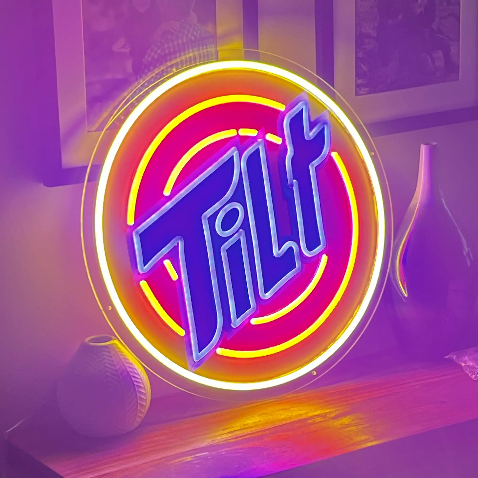 Tilt Pinball Neon Sign