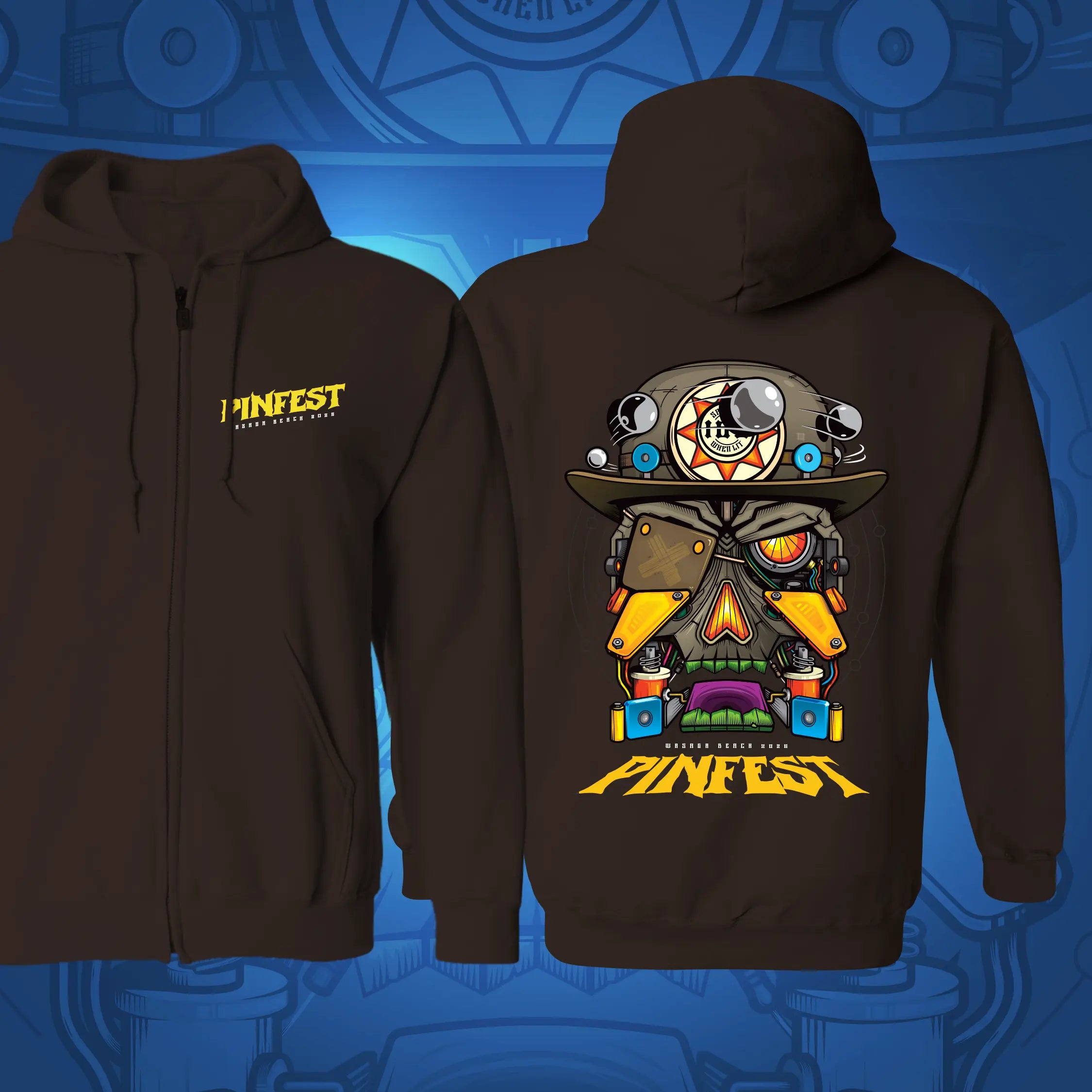 Ontario Pinfest 2026 Official Pinball Zip Sweater