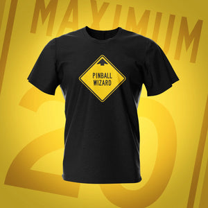 Road Show Pinball Wizard Black T-Shirt | Pinball Invasion