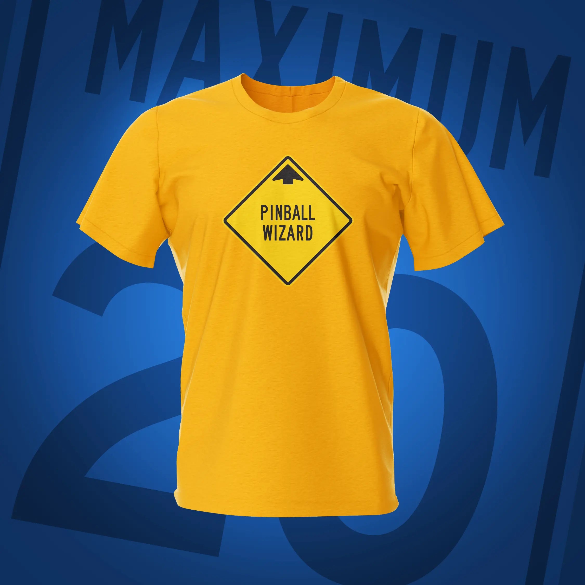 Road Show Pinball Wizard Gold T-Shirt | Pinball Invasion