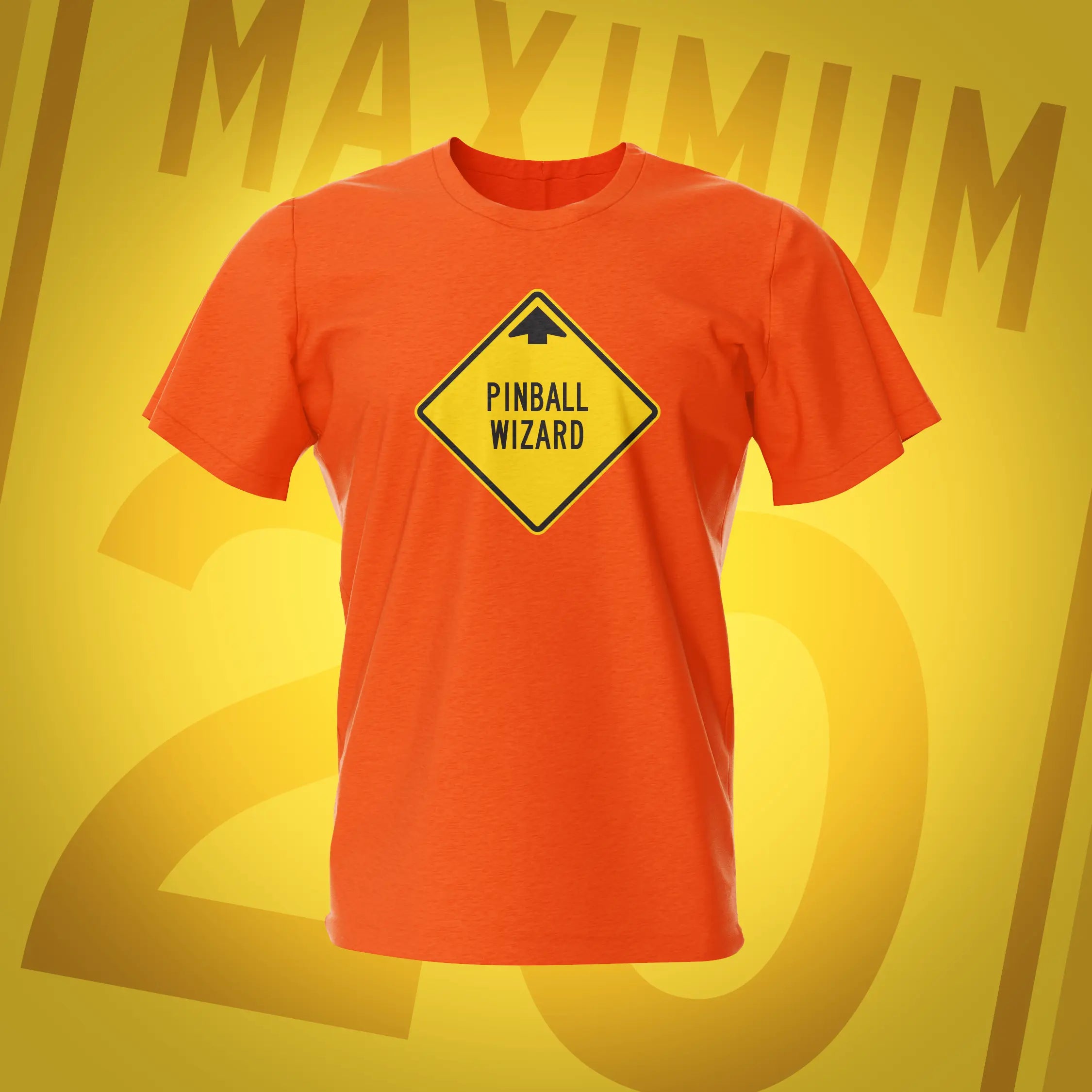 Road Show Pinball Wizard Orange T-Shirt | Pinball Invasion
