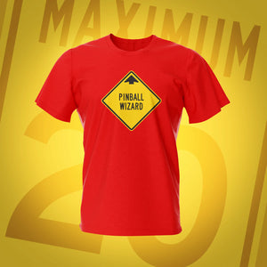 Road Show Pinball Wizard Red T-Shirt | Pinball Invasion