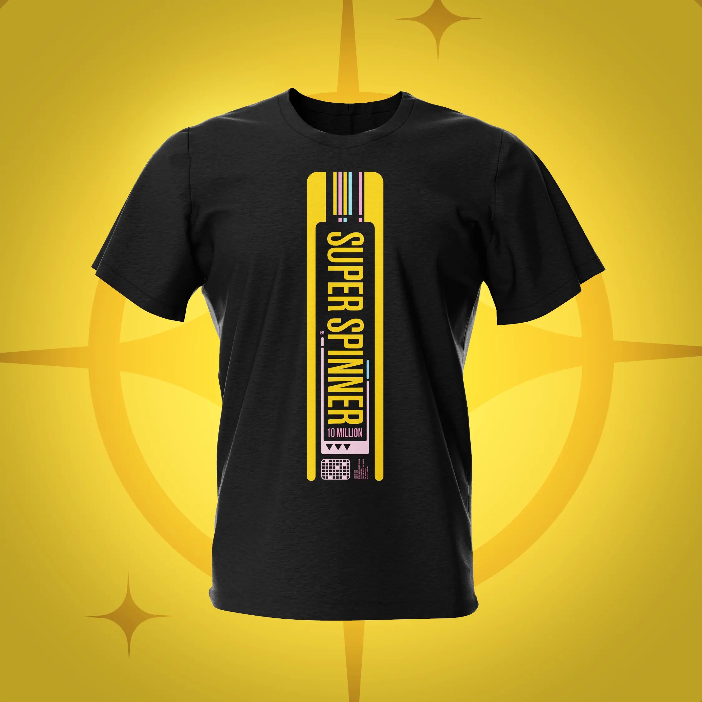 Star Trek Super Spinner Black T-Shirt | Pinball Invasion