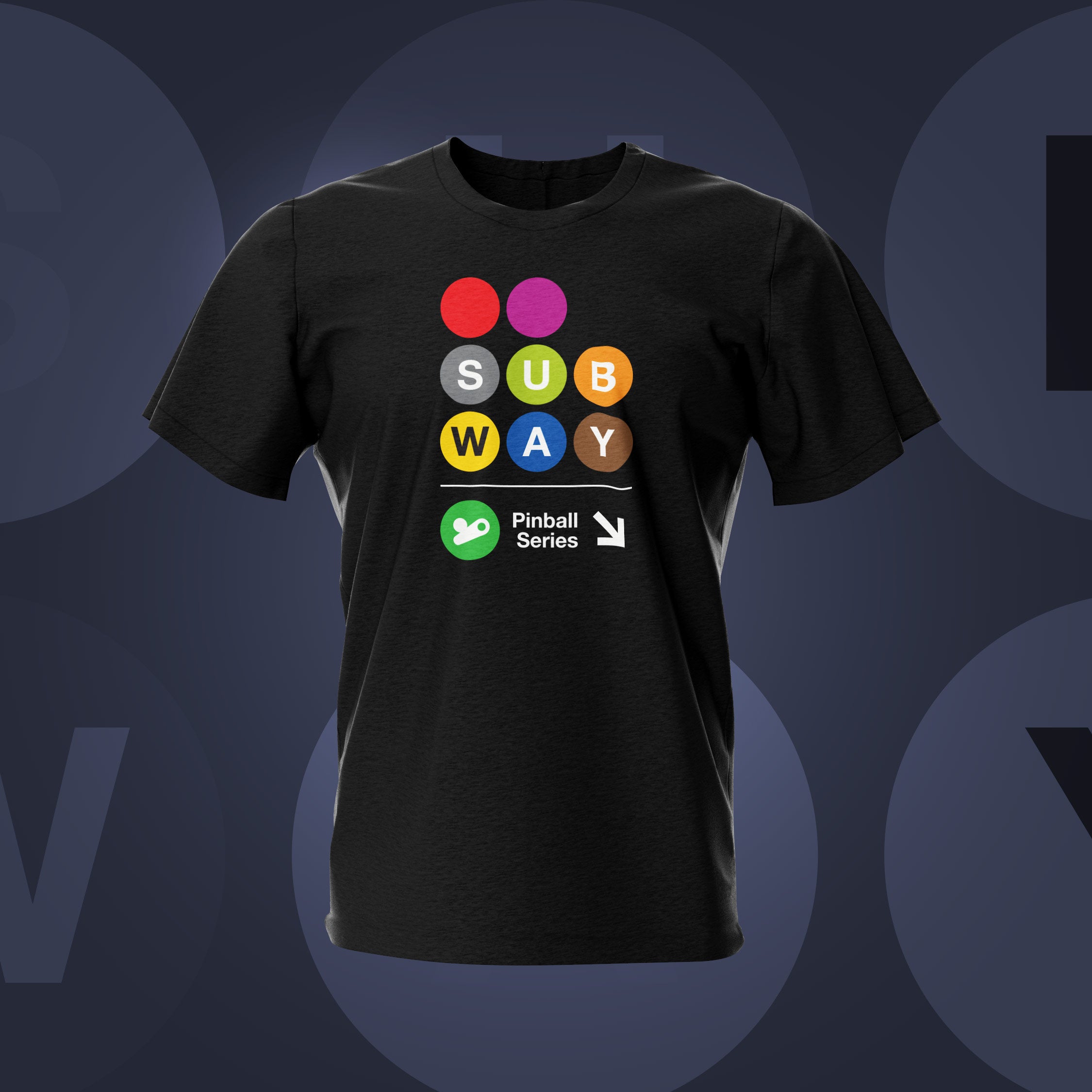 Pinball Subway America / JJP / Dutch T-Shirt