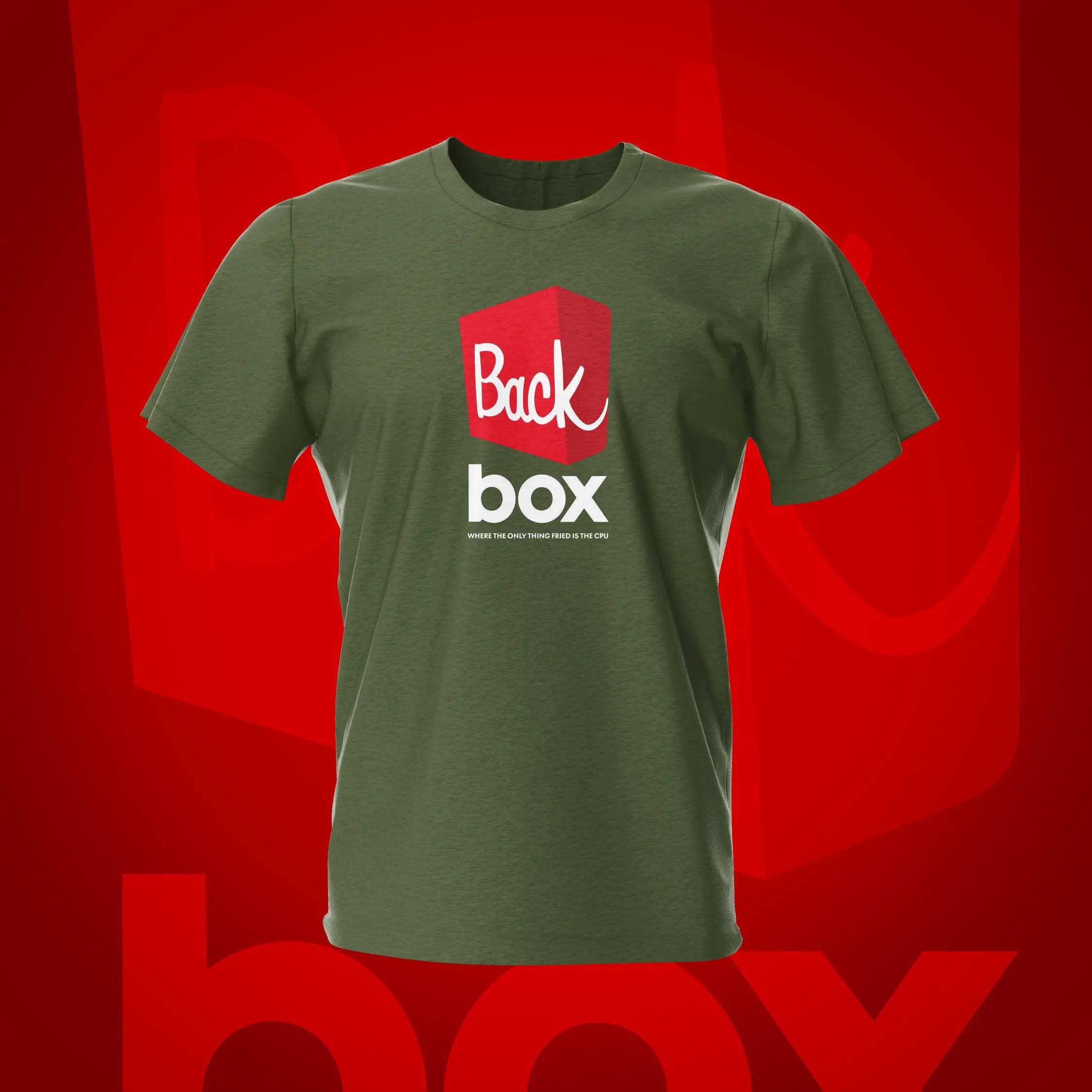 Backbox Military Green Pinball T-Shirt | Pinball Invasion 