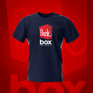 Backbox Navy Pinball T-Shirt | Pinball Invasion 