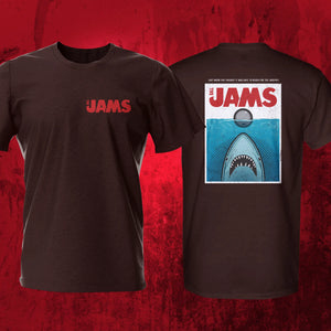 Ball Jams Dark Chocolate Front Back Pinball T-Shirt | Pinball Invasion