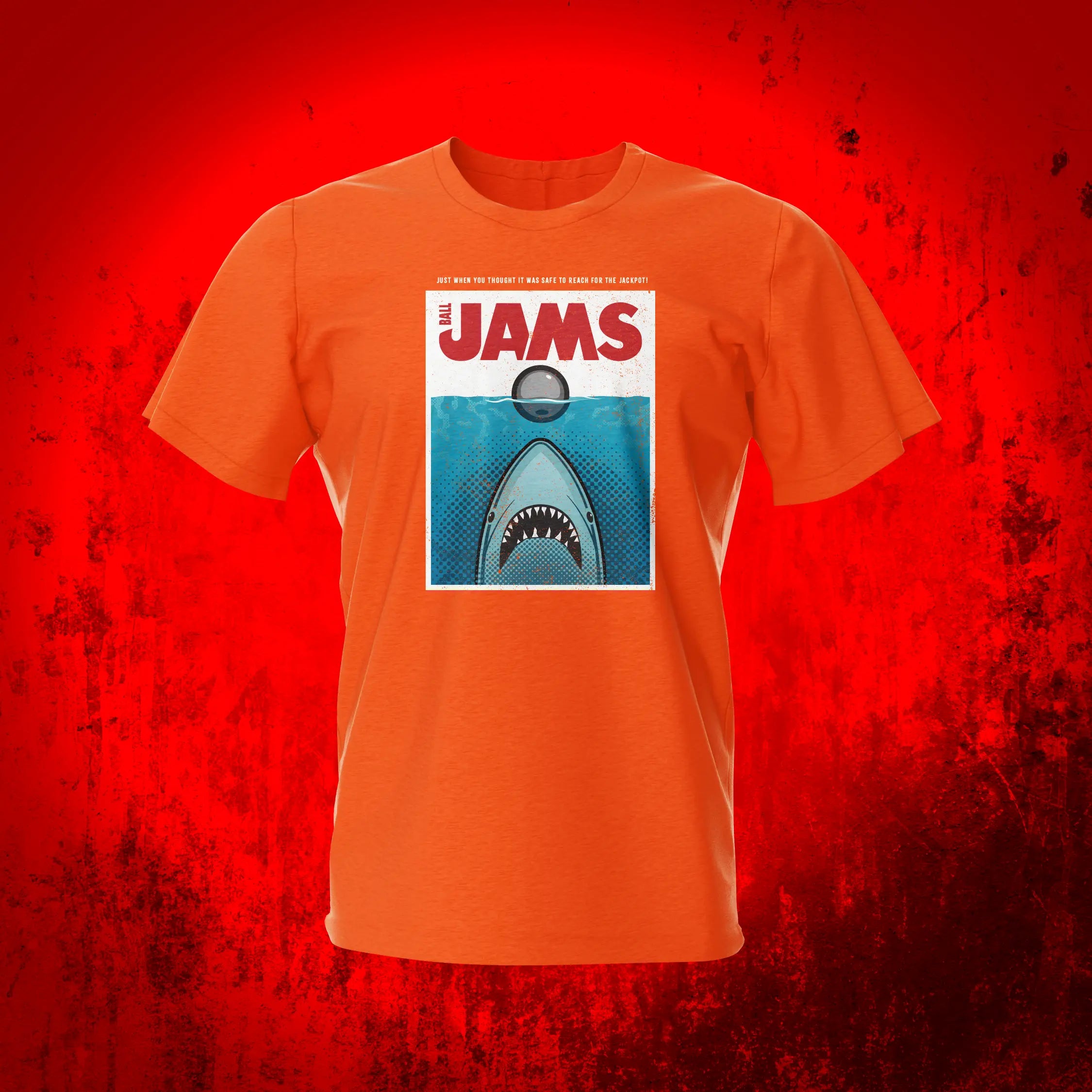 Ball Jams Orange Pinball T-Shirt | Pinball Invasion