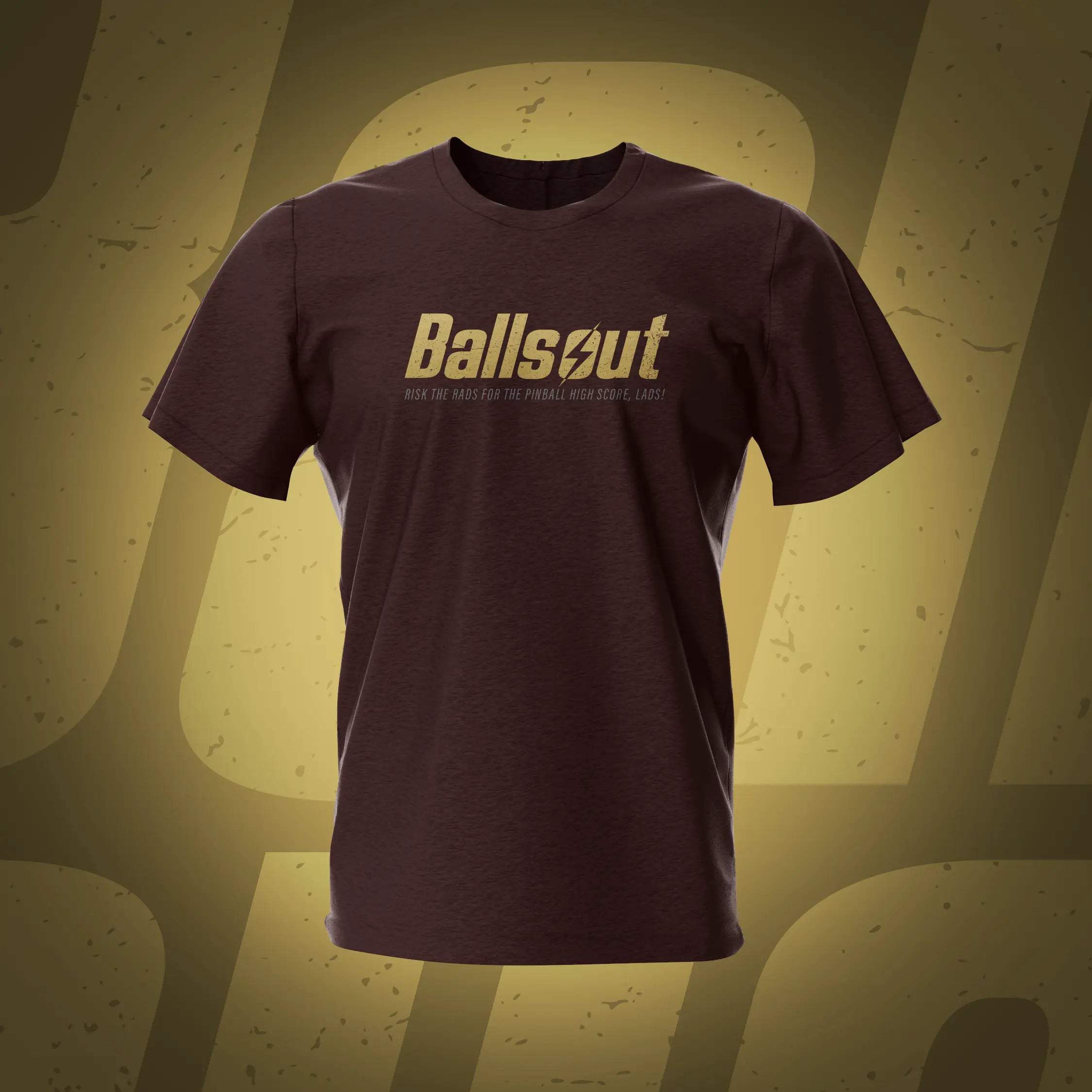 Balls Out Dark Chocolate Pinball Tshirt | Pinball Invasion