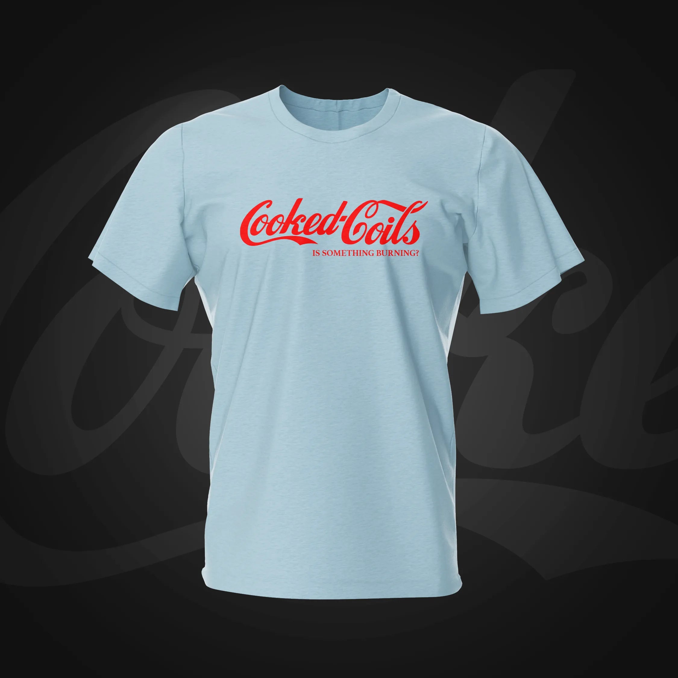 Cooked Coils Light Blue Pinball T-Shirt | Pinball Invasion